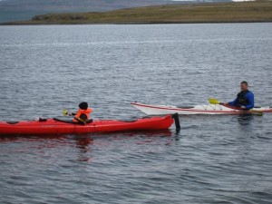 Kajak ferðirnar eru geysi vinsælar